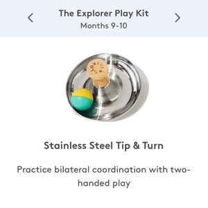 Lovevery the explorer stainless steel tip & turn